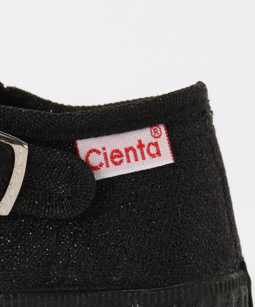 IENA ENFANT（イエナアンファン）の「【Cienta/シエンタ】別注 ラメTストラップスニーカー kids（スニーカー・キッズ・ブラック/シルバー・14/15 /16/17/18/19/20/21）」の5枚目の写真