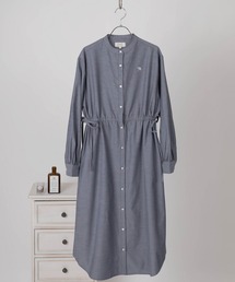 Arnie Arnold Palmer（アーニーアーノルドパーマー）の「【76】【Arnold Palmer/アーノルドパーマー】アンブレラ ワンポイント ブロード バンドカラー シャツワンピース/無地/ストライプ/レディース（シャツ/ブラウス）」