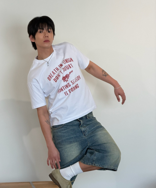 AMOU(アモウ)の「Vintage Horse Half T-Shirts White(Tシャツ/カットソー・メンズ・その他・1/2/3)」の5枚目の写真