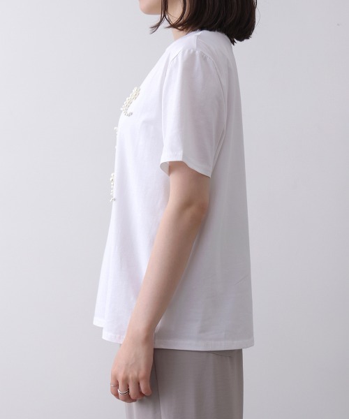 Bou Jeloud(ブージュルード)の「パールロゴTシャツ(Tシャツ/カットソー・レディース・ブラック/ホワイト・FREE)」の14枚目の写真