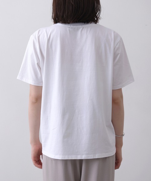 Bou Jeloud(ブージュルード)の「パールロゴTシャツ(Tシャツ/カットソー・レディース・ブラック/ホワイト・FREE)」の15枚目の写真