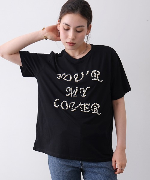 Bou Jeloud(ブージュルード)の「パールロゴTシャツ(Tシャツ/カットソー・レディース・ブラック/ホワイト・FREE)」の16枚目の写真