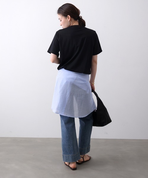 Bou Jeloud(ブージュルード)の「パールロゴTシャツ(Tシャツ/カットソー・レディース・ブラック/ホワイト・FREE)」の3枚目の写真