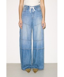 THROW by SLY（スローバイスライ）の「THROW PAINTER TENCEL(TM) WIDE PT-AB ペインターテンセルワイドパンツエービー 春服 夏服（デニムパンツ）」