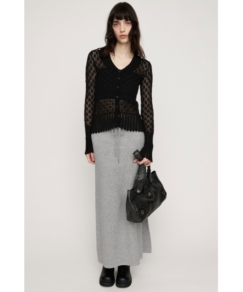 SLY(スライ)の「FRILL OPENWORK KNITTING C/D フリルオープンワークニッティングカーディガン 春服 夏服(カーディガン/ボレロ・レディース・オフホワイト/ブラック/レッド・FREE)」の19枚目の写真