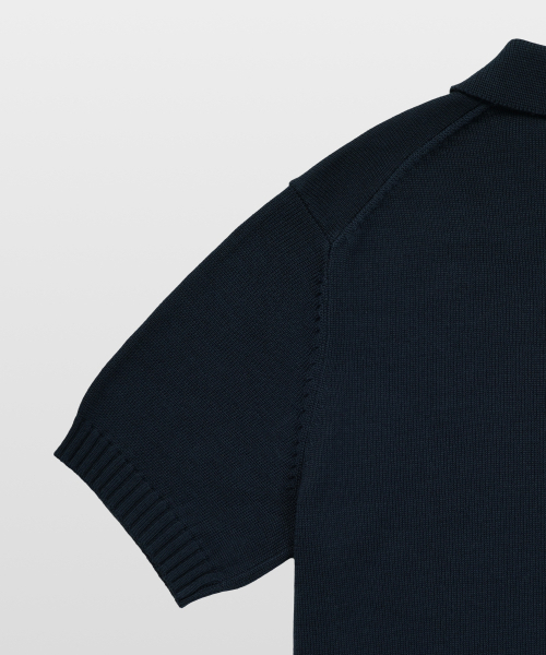 MANNERGRAM(マナーグラム)の「ソフトコットン100 3PLY ポロ 半袖ニット ダークネイビー(ニット/セーター・メンズ・その他・MEDIUM/LARGE/X-LARGE/XX-LARGE)」の7枚目の写真