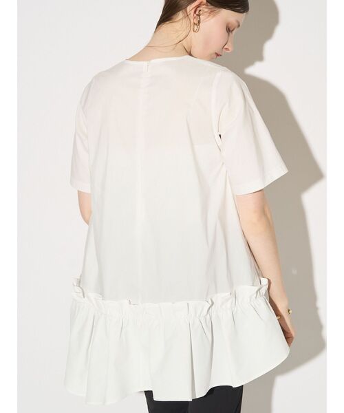 ELENDEEK（エレンディーク）の「フリルヘムブラウス（シャツ/ブラウス・レディース・オフホワイト/ブラック/ライム・FREE）」の13枚目の写真