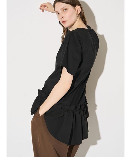 ELENDEEK（エレンディーク）の「フリルヘムブラウス（シャツ/ブラウス・レディース・オフホワイト/ブラック/ライム・FREE）」の18枚目の写真