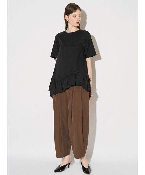 ELENDEEK（エレンディーク）の「フリルヘムブラウス（シャツ/ブラウス・レディース・オフホワイト/ブラック/ライム・FREE）」の21枚目の写真