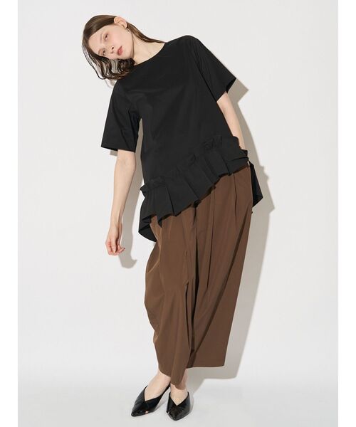 ELENDEEK（エレンディーク）の「フリルヘムブラウス（シャツ/ブラウス・レディース・オフホワイト/ブラック/ライム・FREE）」の22枚目の写真