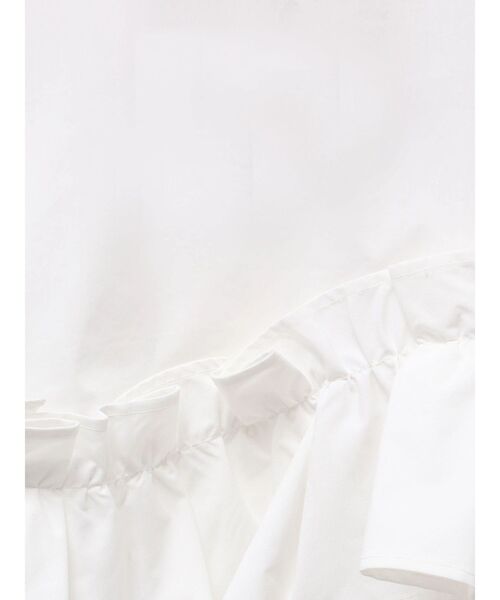 ELENDEEK（エレンディーク）の「フリルヘムブラウス（シャツ/ブラウス・レディース・オフホワイト/ブラック/ライム・FREE）」の7枚目の写真