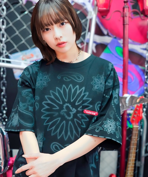GALFY（ガルフィー）の「【別注】GA×GALFY-安定の別注キラキラ犬Tee（Tシャツ/カットソー・メンズ・ブラック/レオパード/その他1・L/XL）」の2枚目の写真