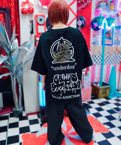 GALFY（ガルフィー）の「【別注】GA×GALFY-安定の別注キラキラ犬Tee（Tシャツ/カットソー・メンズ・ブラック/レオパード/その他1・L/XL）」の13枚目の写真