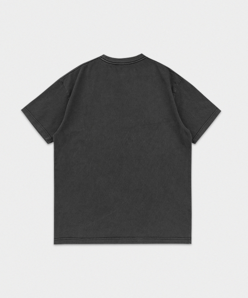 mydeepbluememories(マイディープブルーメモリーズ)の「MIDDLE-AGED RABBIT OVER TEE (CHARCOAL)(Tシャツ/カットソー・レディース・チャコール・1/2)」の6枚目の写真