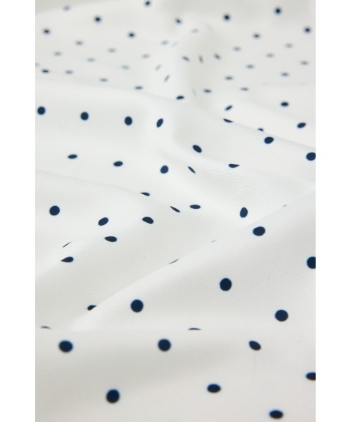 MOUSSY（マウジー）の「POLKA DOT スカーフ（バンダナ/スカーフ・レディース・ネイビー/オフホワイト・FREE）」の8枚目の写真