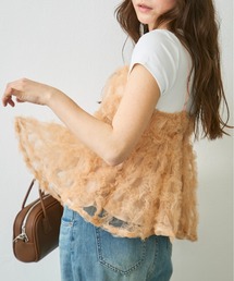 Lunea | フラワーチュールペプラムキャミソール / flower tulle peplum camisole(キャミソール)