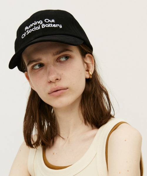Auntie Rosa Holiday(アンティローザホリデー)の「RANNINGOUT刺繍ロゴCAP(キャップ・レディース・グリーン/ブラック・FREE)」の2枚目の写真