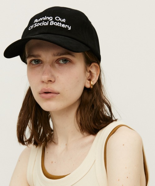 Auntie Rosa Holiday(アンティローザホリデー)の「RANNINGOUT刺繍ロゴCAP(キャップ・レディース・グリーン/ブラック・FREE)」の6枚目の写真