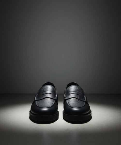 ＋4cmUP】Vibram LEATHER LOAFER ｜本革/牛革/リアルレザー/Vibram