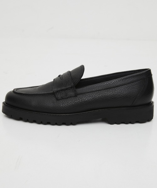 ＋4cmUP】Vibram LEATHER LOAFER ｜本革/牛革/リアルレザー/Vibram