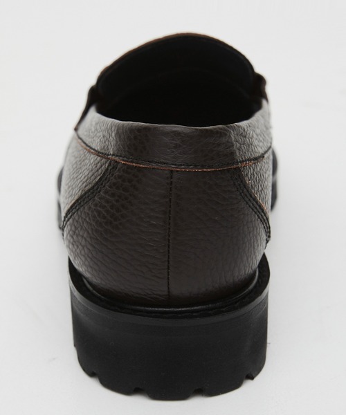 ＋4cmUP】Vibram LEATHER LOAFER ｜本革/牛革/リアルレザー/Vibram