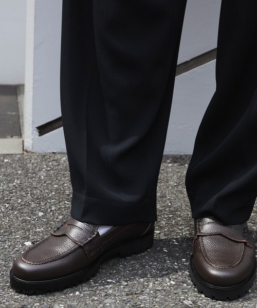 UNITED TOKYO(ユナイテッドトウキョウ)の「【大人気】Vibram LEATHER LOAFER |本革/牛革/リアルレザー/Vibramソール/軽量/滑り止め/クッション性/ビジネス/オフィスカジュアル/通勤/(ローファー・メンズ・ダークブラウン/ブラック・1/2/3)」の9枚目の写真