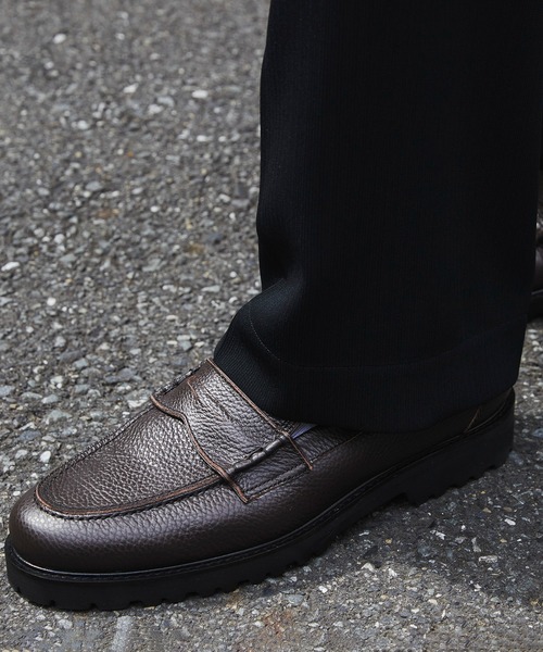 UNITED TOKYO(ユナイテッドトウキョウ)の「【大人気】Vibram LEATHER LOAFER |本革/牛革/リアルレザー/Vibramソール/軽量/滑り止め/クッション性/ビジネス/オフィスカジュアル/通勤/(ローファー・メンズ・ダークブラウン/ブラック・1/2/3)」の10枚目の写真