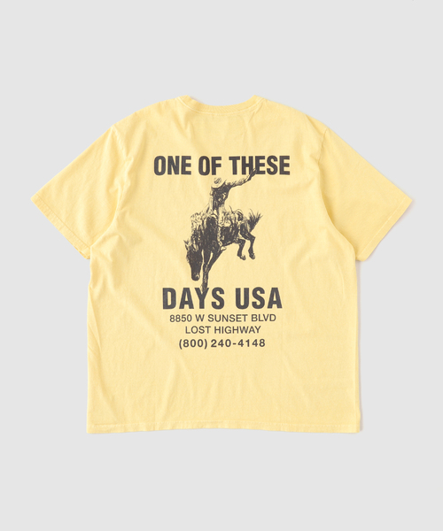 JOURNAL STANDARD(ジャーナルスタンダード)の「ONE OF THESE DAYS BREAK ON THROUGH TSHIRT(Tシャツ/カットソー・メンズ・イエロー・MEDIUM)」の2枚目の写真