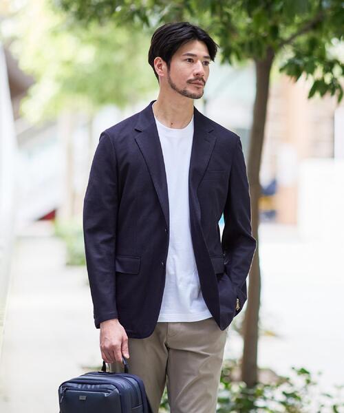TAKEO KIKUCHI(タケオキクチ)の「【抗菌防臭】コットンテーラードTシャツ(Tシャツ/カットソー・メンズ・ホワイト/ネイビー/ブラック・01/04/03/02/05)」の8枚目の写真