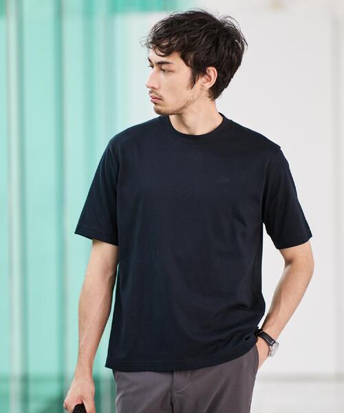 TAKEO KIKUCHI(タケオキクチ)の「【抗菌防臭】コットンテーラードTシャツ(Tシャツ/カットソー・メンズ・ホワイト/ネイビー/ブラック・01/04/03/02/05)」の15枚目の写真
