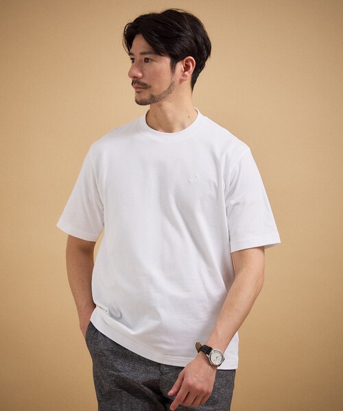 TAKEO KIKUCHI(タケオキクチ)の「【抗菌防臭】コットンテーラードTシャツ(Tシャツ/カットソー・メンズ・ホワイト/ネイビー/ブラック・01/04/03/02/05)」の19枚目の写真
