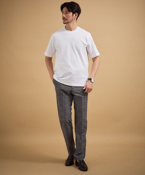 TAKEO KIKUCHI(タケオキクチ)の「【抗菌防臭】コットンテーラードTシャツ(Tシャツ/カットソー・メンズ・ホワイト/ネイビー/ブラック・01/04/03/02/05)」の20枚目の写真