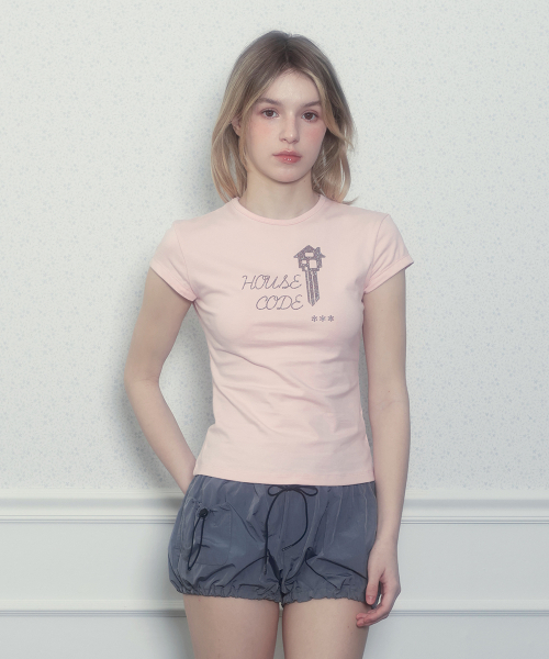 UUUUP(ユープ)の「キーチェーングリッターティー - ピンク(Tシャツ/カットソー・レディース・その他・SMALL/MEDIUM)」の2枚目の写真