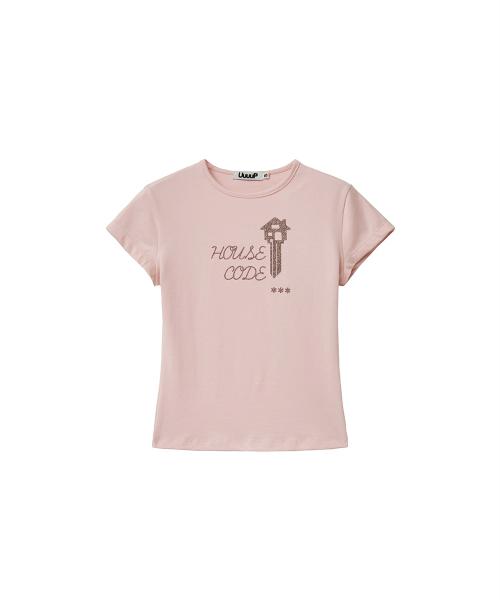 UUUUP(ユープ)の「キーチェーングリッターティー - ピンク(Tシャツ/カットソー・レディース・その他・SMALL/MEDIUM)」の3枚目の写真