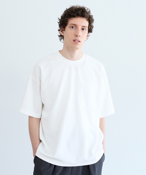 coca(coca)(コカ)の「\接触冷感/ コットンプレーティングポケットTシャツ(Tシャツ/カットソー・メンズ・キャメル/ライトグリーン/ブラック/ホワイト・L/M/XL)」の2枚目の写真
