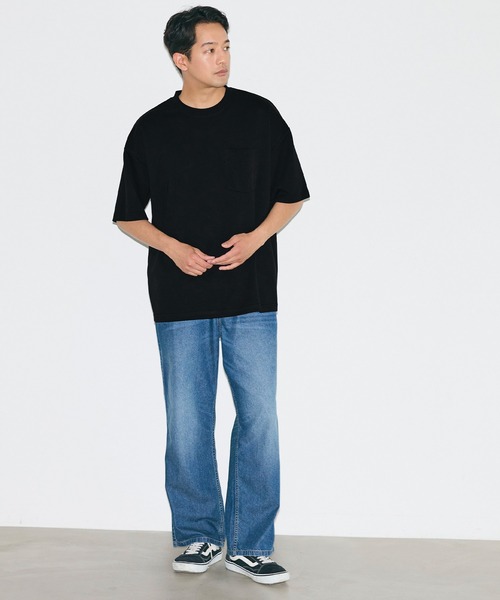 coca(coca)(コカ)の「\接触冷感/ コットンプレーティングポケットTシャツ(Tシャツ/カットソー・メンズ・キャメル/ライトグリーン/ブラック/ホワイト・L/M/XL)」の6枚目の写真