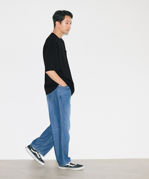 coca(coca)(コカ)の「\接触冷感/ コットンプレーティングポケットTシャツ(Tシャツ/カットソー・メンズ・キャメル/ライトグリーン/ブラック/ホワイト・L/M/XL)」の8枚目の写真