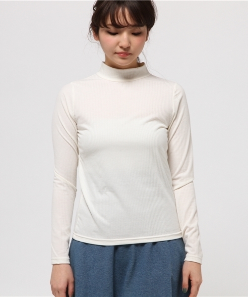 Heather（ヘザー）の「トタンテレコインナー長袖　714033（Tシャツ/カットソー・レディース・アイボリー/ブラック/ヘザ－グレー・FREE）」の9枚目の写真