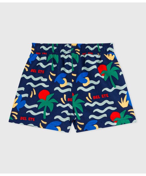 PETIT BATEAU（プチバトー）の「プリントトランクス水着（水着・キッズ・ブルー系その他・12MONTH/18MONTH/24MONTH/36MONTH）」の2枚目の写真
