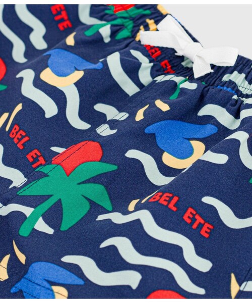 PETIT BATEAU（プチバトー）の「プリントトランクス水着（水着・キッズ・ブルー系その他・12MONTH/18MONTH/24MONTH/36MONTH）」の3枚目の写真