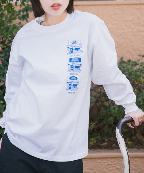 FRUIT OF THE LOOM(フルーツオブザルーム)の「DELIVERY LONGSLEEVE TEE(Tシャツ/カットソー・メンズ・ホワイト系その他2/ホワイト系その他・M)」の1枚目の写真