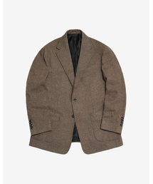 sortie（ソルティ）の「410 Check Wool Jacket (Brown)（テーラードジャケット）」