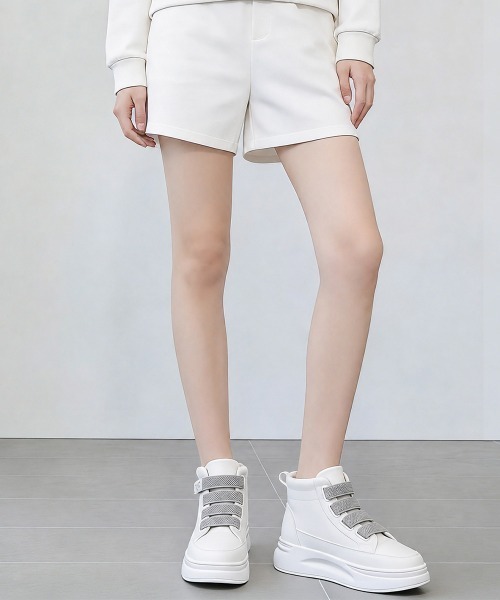Miniministore(ミニミニストア)の「厚底スニーカーハイカットベルクロ靴韓国風(スニーカー・レディース・グレー/ミント・23.0cm/23.5cm/24.0cm/24.5cm/22.5cm)」の13枚目の写真