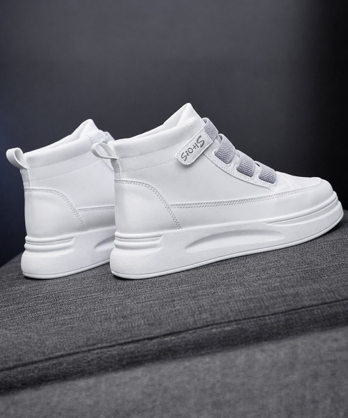 Miniministore(ミニミニストア)の「厚底スニーカーハイカットベルクロ靴韓国風(スニーカー・レディース・グレー/ミント・23.0cm/23.5cm/24.0cm/24.5cm/22.5cm)」の21枚目の写真