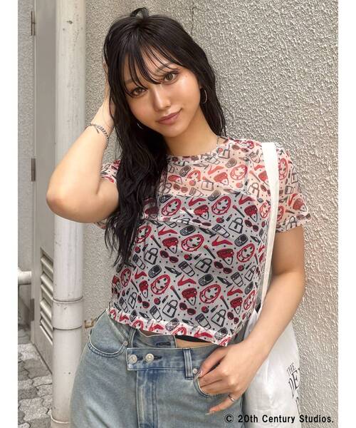 MURUA(ムルーア)の「【プラダを着た悪魔】プリントシアートップス(Tシャツ/カットソー・レディース・ホワイト・FREE)」の12枚目の写真