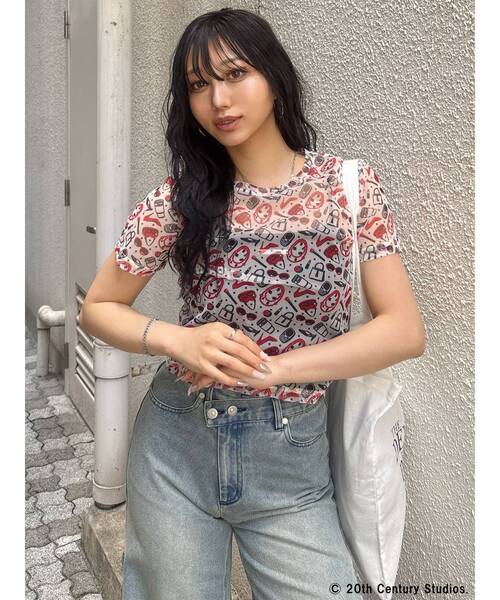 MURUA(ムルーア)の「【プラダを着た悪魔】プリントシアートップス(Tシャツ/カットソー・レディース・ホワイト・FREE)」の13枚目の写真