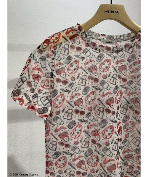 MURUA(ムルーア)の「【プラダを着た悪魔】プリントシアートップス(Tシャツ/カットソー・レディース・ホワイト・FREE)」の18枚目の写真