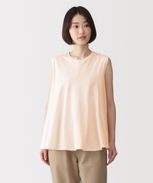 無印良品（ムジルシリョウヒン）の「婦人　強撚天竺編みスリーブレスプルオーバー（チュニック・レディース）」