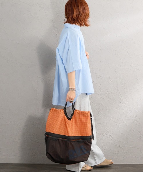 POLeR（ポーラー）の「【WEB限定】[POLeR/ポーラー] KNAPSACK2.0 ナイロンバックパック（バックパック/リュック・レディース・オレンジ/ブラック/グリーン・ONE SIZE）」の18枚目の写真