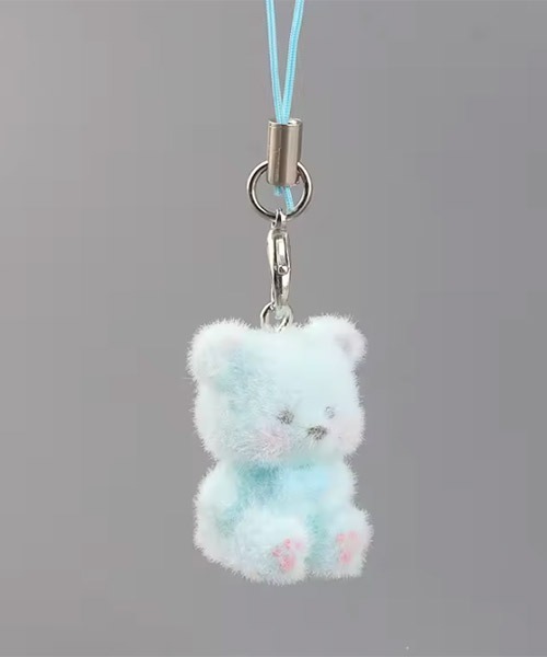 urge select】クマ フロッキー加工 ストラップ（キーホルダー）｜TONE